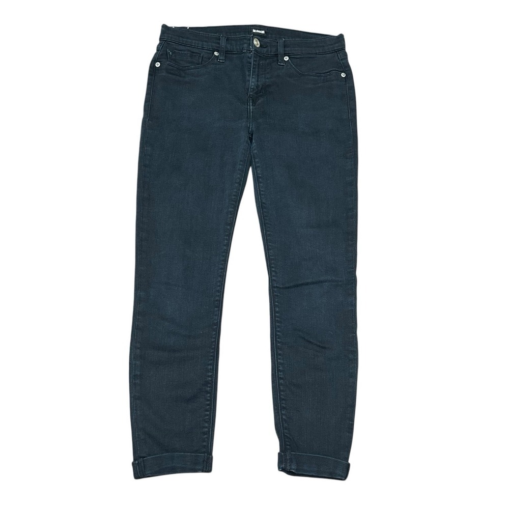 HUDSON Jeans Harkin‎ Crop Super Skinny Jean Size 29 $189 Retail NWOT Black